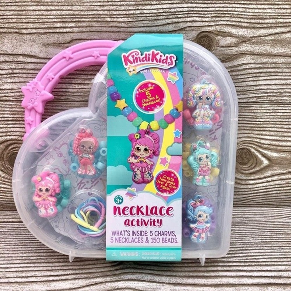 Kindi kids plastic necklace activity set